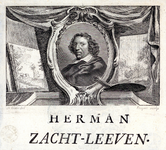 39182 Portret van Herman Saftleven, geboren Rotterdam 1609, kunstschilder te Utrecht, overleden Utrecht 1685. ...